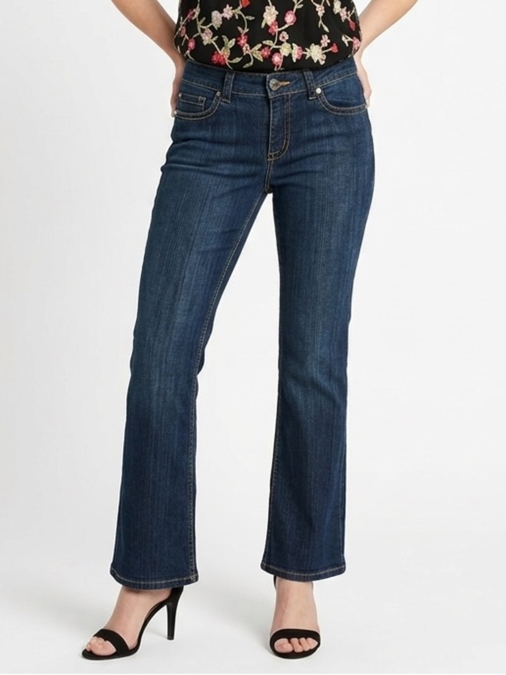 Calvin Klein Women's Jeans Modern Flare Size 12 Blue Bootcut 5 Pockets Style